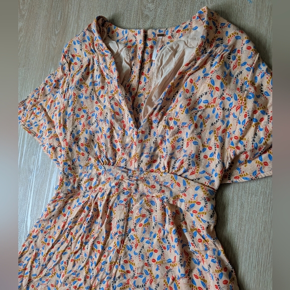 Free People Romper Women's 6 Meet Virginia Split Sleeve - Picture 4 of 12